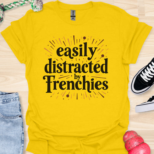 Easily distracted by frenchies - V8 - Shooting Stars T-Shirt